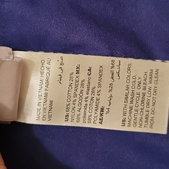 Chico’s Navy and White Polka Dot Luxe Twill Utility Jacket - Size 12/14 - Picture 11 of 11